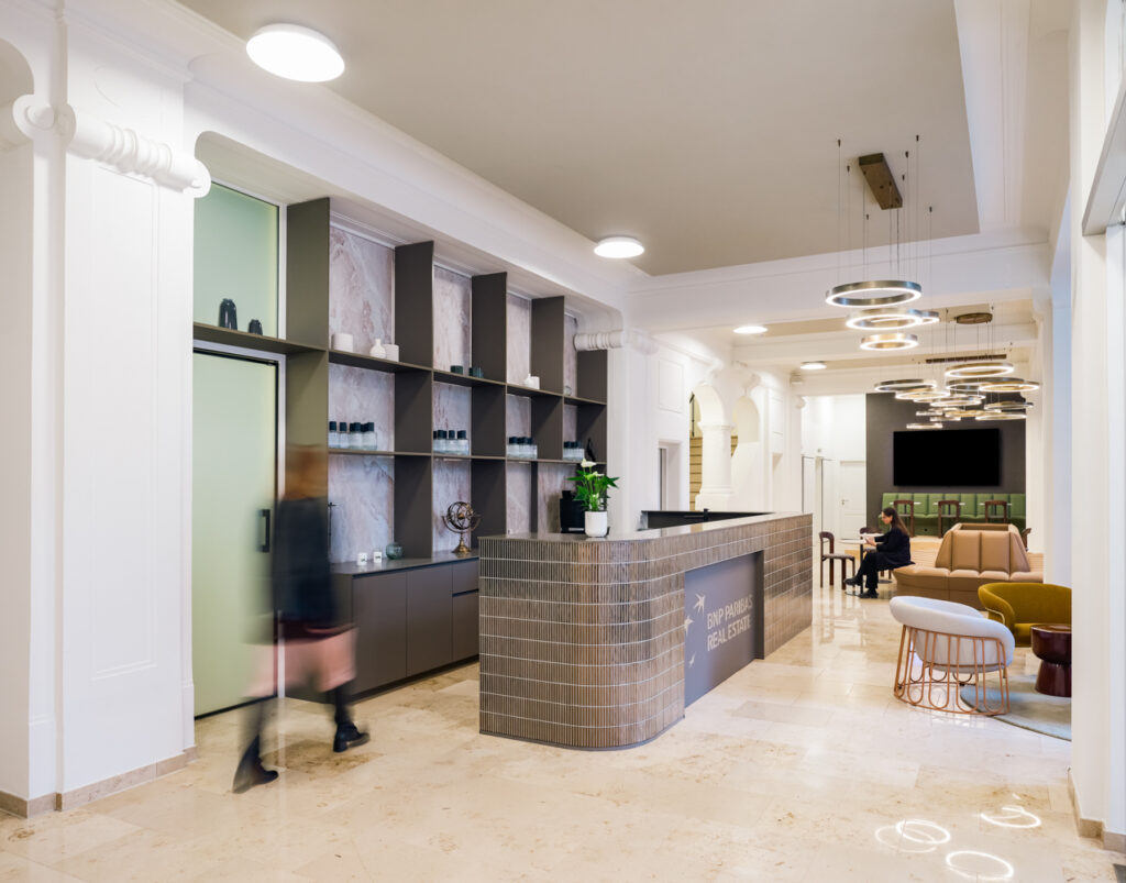 Aménagement des bureaux BNP à Bruxelles
